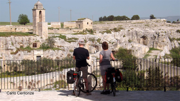 Gravina in puglia Turisti in bicicletta